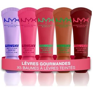 NYX PROFESSIONAL MAKEUP COFFRET X5 BAUMES À LÈVRES TEINTÉS MATES SMUSHY -TEINTES: SUGAR SMUSH/SWIPE SESH/SNUGGLE SZN/SOFT SMILE/SMUDGE FUDGE - Publicité NYX PROFESSIONAL MAKEUP COFFRET X5 BAUMES À LÈVRES TEINTÉS MATES SMUSHY -TEINTES: SUGAR SMUSH/SWIPE SESH/SNUGGLE SZN/SOFT SMILE/SMUDGE FUDGE - Publicité