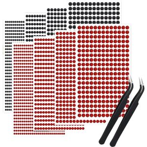 TRKETK 3584 Pièces Strass Autocollant, Strasss Adhesif Rond avec Pincettes Autocollants Strass Rouges et Noirs pour DIY Artisanat les Vêtements d'Artisanat d'Art d'Ongle (3/4/5/6mm) - Publicité TRKETK 3584 Pièces Strass Autocollant, Strasss Adhesif Rond avec Pincettes Autocollants Strass Rouges et Noirs pour DIY Artisanat les Vêtements d'Artisanat d'Art d'Ongle (3/4/5/6mm) - Publicité