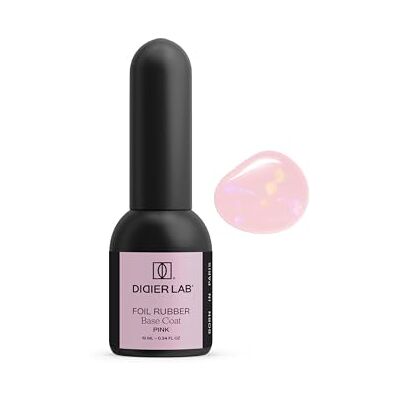 DIDIER LAB Rubber Foil Base Coat Vernis Semi Permanent Pink Vernis à Ongles Semi Permanent Vernis Gel UV Semi Permanent Nail Art Gel Pour Ongle Gel Ongle UV French Manucure -Gel Polish - Publicité DIDIER LAB Rubber Foil Base Coat Vernis Semi Permanent Pink Vernis à Ongles Semi Permanent Vernis Gel UV Semi Permanent Nail Art Gel Pour Ongle Gel Ongle UV French Manucure -Gel Polish - Publicité