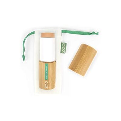 Fond de teint stick bio ZAO - Beige miel - Visage et Contour - Publicité Fond de teint stick bio ZAO - Beige miel - Visage et Contour - Publicité