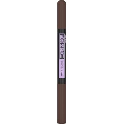 Maybelline New York Express Brow Satin Duo Crayon Sourcils Dark Brown Duo crayon + poudre, Enrichi en cire, Fixation couleur toute la journée, Résultat naturel, Teinte 04 - Publicité Maybelline New York Express Brow Satin Duo Crayon Sourcils Dark Brown Duo crayon + poudre, Enrichi en cire, Fixation couleur toute la journée, Résultat naturel, Teinte 04 - Publicité