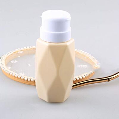 200ML Rhombus Push Down Distributeur Pompe À Ongles Art Vider Bouteille Gel Polonais Remover Maquillage Cleaner Conteneur Liquide Stockage Manucure Outil - Publicité 200ML Rhombus Push Down Distributeur Pompe À Ongles Art Vider Bouteille Gel Polonais Remover Maquillage Cleaner Conteneur Liquide Stockage Manucure Outil - Publicité