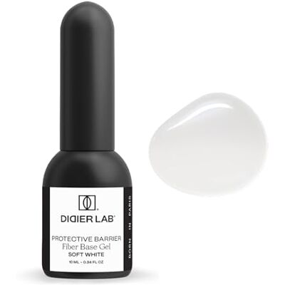 DIDIER LAB Premium Fiber Base Coat Vernis Semi Permanent Soft White Vernis à Ongles Gel UV Sans HEMA ni TPO Nail Art Gel Pour Ongle Gel Ongle UV French Manucure Gel Polish 10ml - Publicité DIDIER LAB Premium Fiber Base Coat Vernis Semi Permanent Soft White Vernis à Ongles Gel UV Sans HEMA ni TPO Nail Art Gel Pour Ongle Gel Ongle UV French Manucure Gel Polish 10ml - Publicité