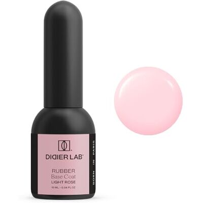 DIDIER LAB Rubber Base Coat Vernis Semi Permanent Light Rose Vernis à Ongles Semi Permanent Vernis Gel UV Semi Permanent Nail Art Gel Pour Ongle Gel Ongle UV French Manucure -Gel Polish - Publicité DIDIER LAB Rubber Base Coat Vernis Semi Permanent Light Rose Vernis à Ongles Semi Permanent Vernis Gel UV Semi Permanent Nail Art Gel Pour Ongle Gel Ongle UV French Manucure -Gel Polish - Publicité