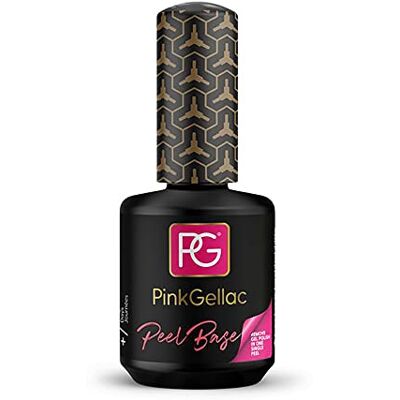 Pink Gellac Peel Base pour Vernis Semi Permanent 15 ml Manucure à Domicile Base Coat Soak Off Facile à Enlever - Publicité Pink Gellac Peel Base pour Vernis Semi Permanent 15 ml Manucure à Domicile Base Coat Soak Off Facile à Enlever - Publicité