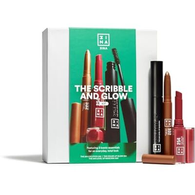3ina MAKEUP The Scribble and Glow Kit Coffret maquillage 24h Eye Stick 532 + Color Lip Glow 254 + 24h Level Up Mascara 900 Vegan Cruelty-Free - Publicité 3ina MAKEUP The Scribble and Glow Kit Coffret maquillage 24h Eye Stick 532 + Color Lip Glow 254 + 24h Level Up Mascara 900 Vegan Cruelty-Free - Publicité