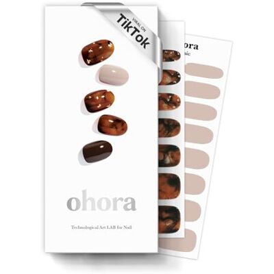 OHORA - Brown Sugar - Gel - 30pcs - Nail Strips - Publicité OHORA - Brown Sugar - Gel - 30pcs - Nail Strips - Publicité