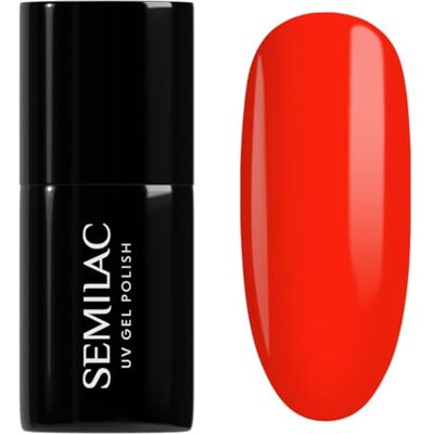 Semilac 446 YOLO Orange Vernis en Gel UV - Vernis en Gel pour Ongles - Publicité Semilac 446 YOLO Orange Vernis en Gel UV - Vernis en Gel pour Ongles - Publicité