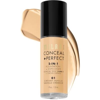 Milani Conceal + Perfect 2-In-1 Foundation + Concealer Creamy Vanilla - Publicité Milani Conceal + Perfect 2-In-1 Foundation + Concealer Creamy Vanilla - Publicité