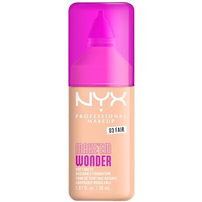 NYX Professional Makeup Em Wonder - Fond de Teint, Clair, 30ml - Publicité NYX Professional Makeup Em Wonder - Fond de Teint, Clair, 30ml - Publicité