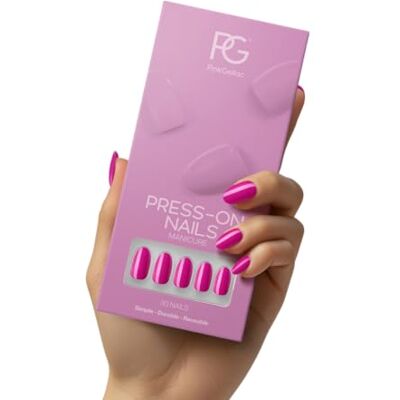 Pink Gellac Press On Nails 368 Intense Plum Round Medium Lot de 30 - Publicité Pink Gellac Press On Nails 368 Intense Plum Round Medium Lot de 30 - Publicité