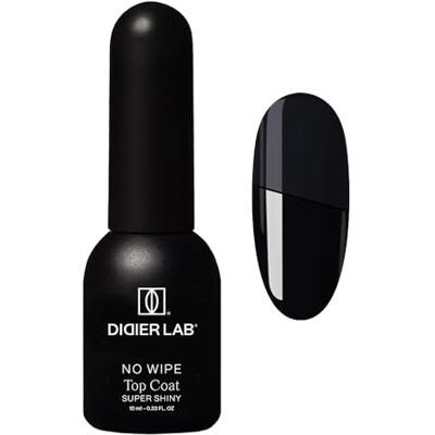 DIDIER LAB Vernis Semi Permanent Top Coat Gel UV Super Shiny Gel Finition Ongle UV Brillant Nouvelle Formule Sans Résidu et Sans HEMA No Wipe Top Coat pour Manucure Longue Durée 10ml - Publicité DIDIER LAB Vernis Semi Permanent Top Coat Gel UV Super Shiny Gel Finition Ongle UV Brillant Nouvelle Formule Sans Résidu et Sans HEMA No Wipe Top Coat pour Manucure Longue Durée 10ml - Publicité