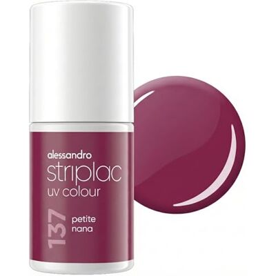 alessandro Striplac UV-Nagellack Petite Nana Deckend & Kratzfest bis zu 15 Tage Leichtes Auftragen Schonende Abziehtechnologie Vegan Lila, 6,5ml - Publicité alessandro Striplac UV-Nagellack Petite Nana Deckend & Kratzfest bis zu 15 Tage Leichtes Auftragen Schonende Abziehtechnologie Vegan Lila, 6,5ml - Publicité