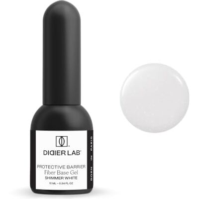DIDIER LAB Premium Fiber Base Coat Vernis Semi Permanent Shimmer White Vernis à Ongles Gel UV Sans HEMA ni TPO Nail Art Gel Pour Ongle Gel Ongle UV French Manucure Gel Polish 10ml - Publicité DIDIER LAB Premium Fiber Base Coat Vernis Semi Permanent Shimmer White Vernis à Ongles Gel UV Sans HEMA ni TPO Nail Art Gel Pour Ongle Gel Ongle UV French Manucure Gel Polish 10ml - Publicité