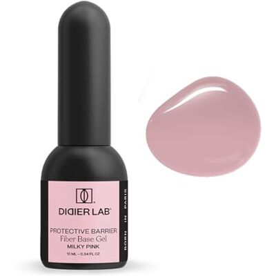 DIDIER LAB Premium Fiber Base Coat Vernis Semi Permanent Milky Pink Vernis à Ongles Gel UV Sans HEMA ni TPO Nail Art Gel Pour Ongle Gel Ongle UV French Manucure Gel Polish 10ml - Publicité DIDIER LAB Premium Fiber Base Coat Vernis Semi Permanent Milky Pink Vernis à Ongles Gel UV Sans HEMA ni TPO Nail Art Gel Pour Ongle Gel Ongle UV French Manucure Gel Polish 10ml - Publicité