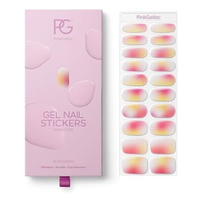 Pink Gellac Ongles Gel Autocollant UV Stickers Ongles 0047 Soft Sunset Pour Nail Art Autocollant Ongle Facile a Utiliser de Qualité Salon Facile a Enlever 20 Pièces en 10 Tailles - Publicité Pink Gellac Ongles Gel Autocollant UV Stickers Ongles 0047 Soft Sunset Pour Nail Art Autocollant Ongle Facile a Utiliser de Qualité Salon Facile a Enlever 20 Pièces en 10 Tailles - Publicité