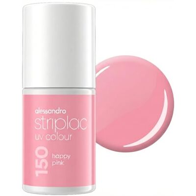alessandro Striplac UV-Nagellack Happy Pink Deckend & Kratzfest bis zu 15 Tage Leichtes Auftragen Schonende Abziehtechnologie Vegan Rosa, 6,5ml - Publicité alessandro Striplac UV-Nagellack Happy Pink Deckend & Kratzfest bis zu 15 Tage Leichtes Auftragen Schonende Abziehtechnologie Vegan Rosa, 6,5ml - Publicité
