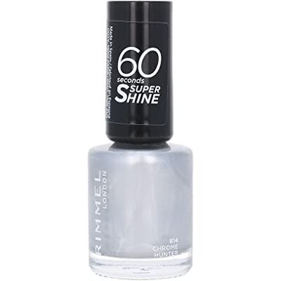 Rimmel Vernis à Ongles 60 Seconds Super Shine Flip Flop Ultra Brillance et Longue Tenue Séchage rapide 814 Chrome hunter 8ml - Publicité Rimmel Vernis à Ongles 60 Seconds Super Shine Flip Flop Ultra Brillance et Longue Tenue Séchage rapide 814 Chrome hunter 8ml - Publicité