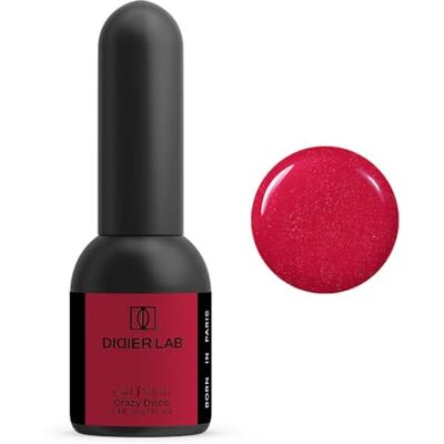 DIDIER LAB Studios Gel Polish Crazy Disco Produit Professionnel Manucure Pédicure Pigmentation Riche pour Couverture Complète Très Brillant Idéal débutant Nail Art Ongles Gel LED UV 8ml - Publicité DIDIER LAB Studios Gel Polish Crazy Disco Produit Professionnel Manucure Pédicure Pigmentation Riche pour Couverture Complète Très Brillant Idéal débutant Nail Art Ongles Gel LED UV 8ml - Publicité