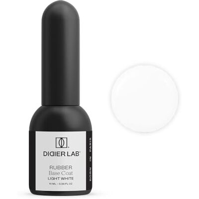 DIDIER LAB Rubber Base Coat Vernis Semi Permanent Light White Vernis à Ongles Semi Permanent Vernis Gel UV Semi Permanent Nail Art Gel Pour Ongle Gel Ongle UV French Manucure Gel Polish - Publicité DIDIER LAB Rubber Base Coat Vernis Semi Permanent Light White Vernis à Ongles Semi Permanent Vernis Gel UV Semi Permanent Nail Art Gel Pour Ongle Gel Ongle UV French Manucure Gel Polish - Publicité