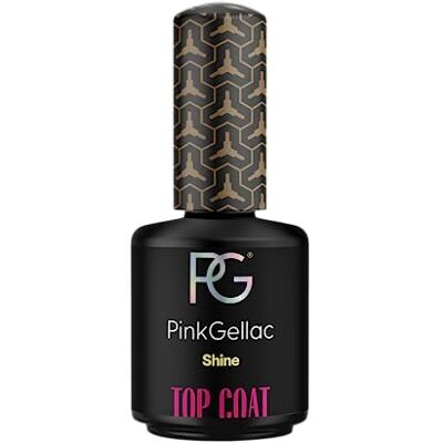 Pink Gellac Top Coat Semi Permanent 15 ml Top Coat Gel UV avec Finition Glaçante Vernis Semi Permanent Shine Transparent Gel Polish Fabriqué aux Pays-Bas - Publicité Pink Gellac Top Coat Semi Permanent 15 ml Top Coat Gel UV avec Finition Glaçante Vernis Semi Permanent Shine Transparent Gel Polish Fabriqué aux Pays-Bas - Publicité