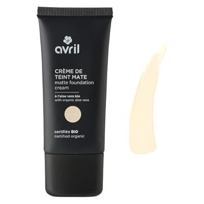 Fond de teint crème bio Avril Vanille - Fini mat longue durée - Publicité Fond de teint crème bio Avril Vanille - Fini mat longue durée - Publicité