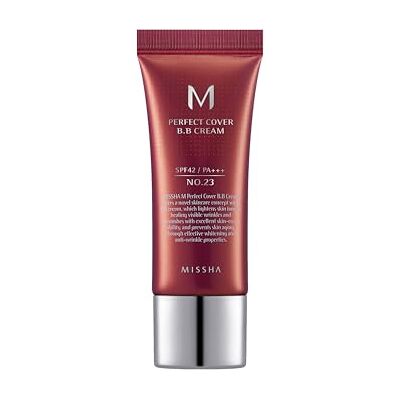 Missha M Perfect Cover BB Cream SPF42/PA+++ No.23/Beige Naturel - BB Crème - Publicité Missha M Perfect Cover BB Cream SPF42/PA+++ No.23/Beige Naturel - BB Crème - Publicité