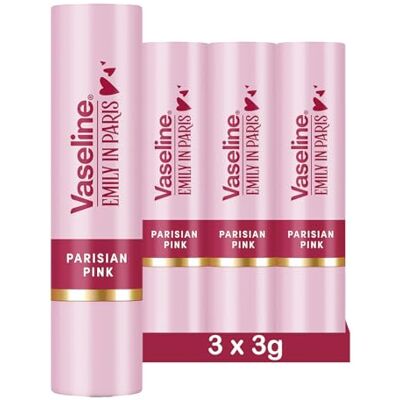 Vaseline - Parisian Pink Tint Baume à lèvres Teinté - Lot de 3 - Baume à lèvres - Publicité Vaseline - Parisian Pink Tint Baume à lèvres Teinté - Lot de 3 - Baume à lèvres - Publicité