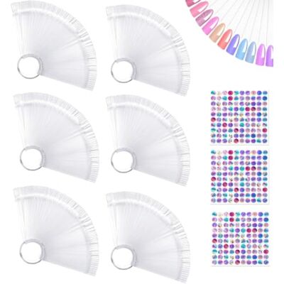 AiQInu 300 Pièces Nuancier Ongles, Présentoir Ongles Nuancier, Palette Maquillage Vernis à Ongles,Transparentes, Accessoire Ongle avec 3 Autocollants Numérotés 1-100 - Publicité AiQInu 300 Pièces Nuancier Ongles, Présentoir Ongles Nuancier, Palette Maquillage Vernis à Ongles,Transparentes, Accessoire Ongle avec 3 Autocollants Numérotés 1-100 - Publicité