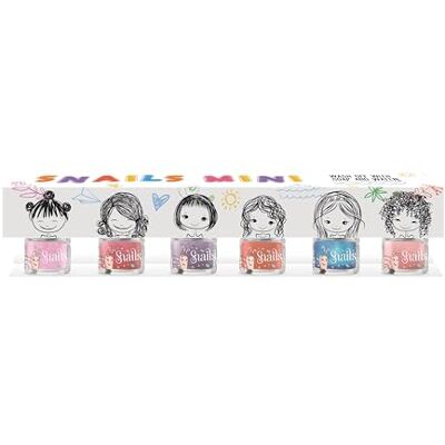 snails safe nails Snails Washable Nail Polish Mini 6pack - Publicité snails safe nails Snails Washable Nail Polish Mini 6pack - Publicité