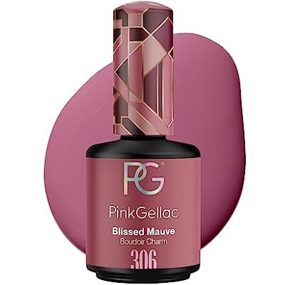Pink Gellac Vernis Semi Permanent, Vegan 306 Blissed Mauve 15ml - Publicité Pink Gellac Vernis Semi Permanent, Vegan 306 Blissed Mauve 15ml - Publicité