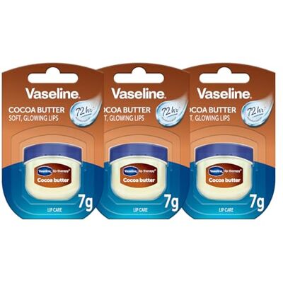 Vaseline - Lip Therapy Cocoa Butter - 3x7g - Lip Balm - Publicité Vaseline - Lip Therapy Cocoa Butter - 3x7g - Lip Balm - Publicité