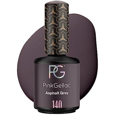 Pink Gellac Vernis Semi Permanent, Vegan 140 Asphalt Grey 15 ml - Publicité Pink Gellac Vernis Semi Permanent, Vegan 140 Asphalt Grey 15 ml - Publicité