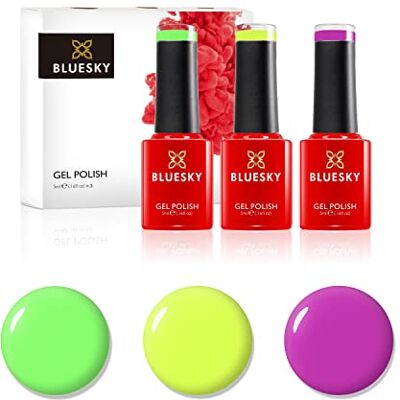 Bluesky Neon Rainbow Vernis Gel - Publicité Bluesky Neon Rainbow Vernis Gel - Publicité