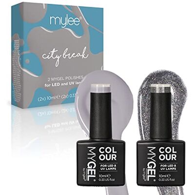 MYLEE MyGel by Silver & Glitter Duo Vernis à Ongles Gel Set 2x10ml UV/LED - Publicité MYLEE MyGel by Silver & Glitter Duo Vernis à Ongles Gel Set 2x10ml UV/LED - Publicité