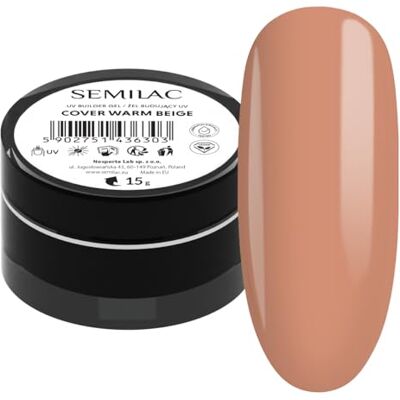 Gel de Construction Semilac - Beige Chaud - 15ml - Publicité Gel de Construction Semilac - Beige Chaud - 15ml - Publicité