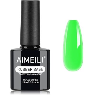 AIMEILI 5 en 1 Rubber Base Gel Néon Macaron 15ML 1408 - Publicité AIMEILI 5 en 1 Rubber Base Gel Néon Macaron 15ML 1408 - Publicité
