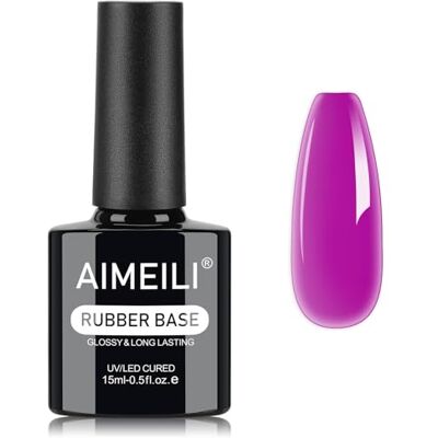 AIMEILI 5 en 1 Rubber Base Gel Néon Macaron 15ML 1396 - Publicité AIMEILI 5 en 1 Rubber Base Gel Néon Macaron 15ML 1396 - Publicité