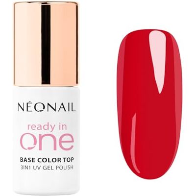 NÉONAIL Vernis Semi Permanent Couleur 7,2 ml Vernis Gel UV Semi Permanent Rouge One Classic Red Vernis à Ongles 3 en 1 Base Coat Top Coat Gel Polish Gel UV Nail Art - Publicité NÉONAIL Vernis Semi Permanent Couleur 7,2 ml Vernis Gel UV Semi Permanent Rouge One Classic Red Vernis à Ongles 3 en 1 Base Coat Top Coat Gel Polish Gel UV Nail Art - Publicité