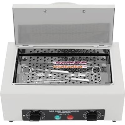Goddlgjik Stérilisateur 300 W pour instruments 2 l stérilisateur autoclave avec minuterie, stérilisateur d'outils à ongles réglable 50-220 °C, désinfection d'instruments pour salons de beauté, salons - Publicité Goddlgjik Stérilisateur 300 W pour instruments 2 l stérilisateur autoclave avec minuterie, stérilisateur d'outils à ongles réglable 50-220 °C, désinfection d'instruments pour salons de beauté, salons - Publicité