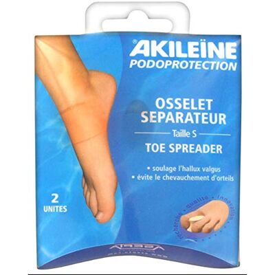 Akileïne osselet séparateur anatomique taille S 2 unité - Publicité Akileïne osselet séparateur anatomique taille S 2 unité - Publicité