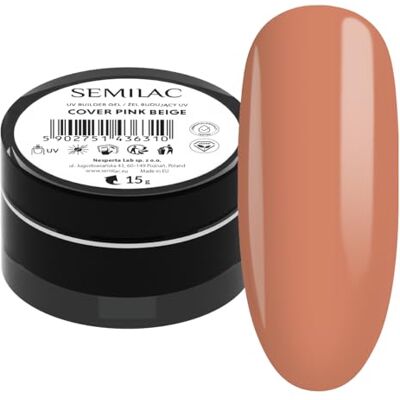 Semilac Gel de Construction Rose Beige - 15ml - Publicité Semilac Gel de Construction Rose Beige - 15ml - Publicité