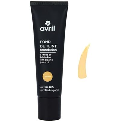 Fond de Teint Bio à l'huile de Jojoba Avril - Haute Couvrance - Fini Naturel - Publicité Fond de Teint Bio à l'huile de Jojoba Avril - Haute Couvrance - Fini Naturel - Publicité