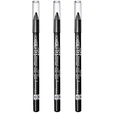 Rimmel Kit de 3 pièces SCANDALEYES Crayons YEUX WATERPROOF 001 Black - Publicité Rimmel Kit de 3 pièces SCANDALEYES Crayons YEUX WATERPROOF 001 Black - Publicité