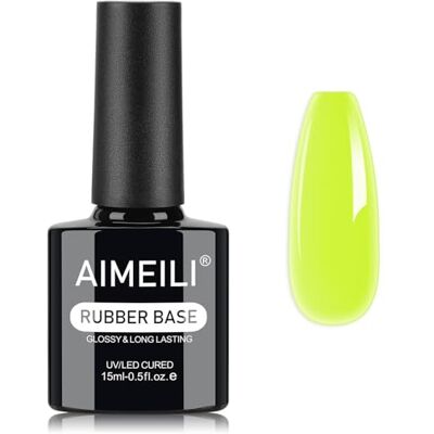 AIMEILI 5 en 1 Rubber Base Gel Néon Macaron 15ML 1407 - Publicité AIMEILI 5 en 1 Rubber Base Gel Néon Macaron 15ML 1407 - Publicité