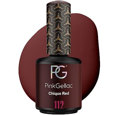 Pink Gellac Vernis Semi Permanent, Vegan 112 Chique Red 15 ml - Publicité Pink Gellac Vernis Semi Permanent, Vegan 112 Chique Red 15 ml - Publicité