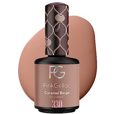 Pink Gellac Vernis Semi Permanent, Vegan 330 Caramel Beige 15ml - Publicité Pink Gellac Vernis Semi Permanent, Vegan 330 Caramel Beige 15ml - Publicité
