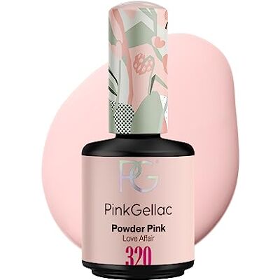 Pink Gellac Vernis Semi Permanent, Vegan 320 Powder Pink 15ml - Publicité Pink Gellac Vernis Semi Permanent, Vegan 320 Powder Pink 15ml - Publicité