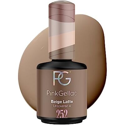 Pink Gellac Vernis Semi Permanent, Vegan 252 Beige Latte 15ml - Publicité Pink Gellac Vernis Semi Permanent, Vegan 252 Beige Latte 15ml - Publicité