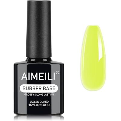 AIMEILI 5 en 1 Rubber Base Gel Néon Macaron 15ML 1393 - Publicité AIMEILI 5 en 1 Rubber Base Gel Néon Macaron 15ML 1393 - Publicité
